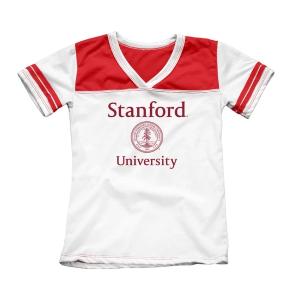 Stanford University Youth Girls V Neck Tee